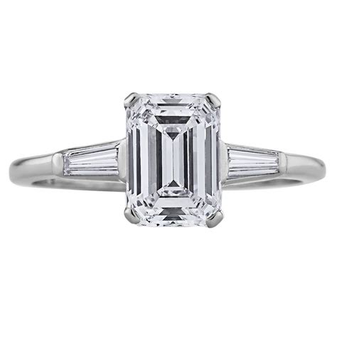 emerald cut engagement rings cartier|cartier solitaire engagement ring.